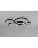 PLAFONNIER 5L LED RONDO NOIR MAT TRIO