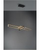 SUSPENSION LED SALINAS BRONZE SATINE ET NOIR MAT TRIO