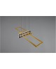 SUSPENSION LED SALINAS BRONZE SATINE ET NOIR MAT TRIO