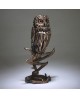 OWL GOLDEN BY EDGE SCULPTURE