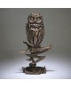 OWL GOLDEN BY EDGE SCULPTURE