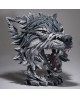 WOLF BUST GREY BY EDGE SCULPTURE