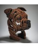 STAFFORDSHIRE BULL TERRIER BUST RED BY EDGE SCULPTURE
