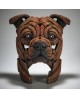 STAFFORDSHIRE BULL TERRIER BUST RED BY EDGE SCULPTURE