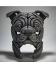STAFFORDSHIRE BULL TERRIER BUST BLUE BY EDGE SCULPTURE