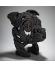 STAFFORDSHIRE BULL TERRIER BUST BLACK BY EDGE SCULPTURE