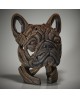 FRENCH BULLDOG BUST BRINDLE BY EDGE SCULPTURE