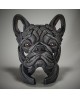 FRENCH BULLDOG BUST BLUE BY EDGE SCULPTURE