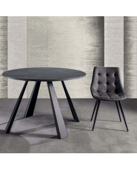 TABLE REPAS SATURN-ONE ANTHRACITE LA SEGGIOLA