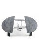 TABLE REPAS SATURN-ONE GRIS BASALTE LA SEGGIOLA
