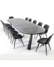 TABLE REPAS SATURN-ONE GRIS BALSALTE LA SEGGIOLA