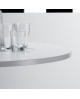 TABLE REPAS MAX BLANC CHROME LA SEGGIOLA