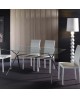 TABLE REPAS ATENE CHROME LA SEGGIOLA