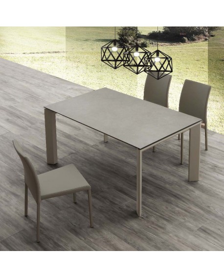 TABLE REPAS CERAMIQUE DUO CIMENT LA SEGGIOLA