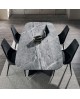 TABLE REPAS EMPIRE MARBRE GRIS LA SEGGIOLA