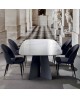 TABLE REPAS EMPIRE MARBRE BLANC CARRARE LA SEGGIOLA