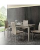 TABLE REPAS LONG WAY VETRO TAUPE LA SEGGIOLA