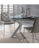 TABLE REPAS TOKIO GLASS BLANC LA SEGGIOLA