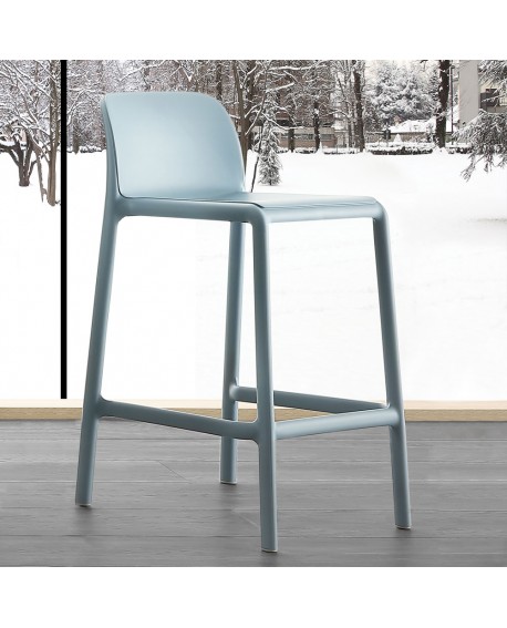 TABOURET DE BAR RIVER STOOL BLEU CIEL LA SEGGIOLA