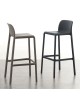 TABOURET DE BAR RIVER STOOL ANTHRACITE ET TAUPE LA SEGGIOLA