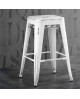 TABOURET DE BAR ROUTE 66 BLANC ANTIQUE LA SEGGIOLA