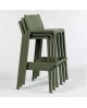 TABOURET DE BAR ZEROCINQUANTUNO STOOL VERT OLIVE LA SEGGIOLA