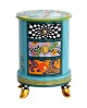 COMMODE RONDE BLEUE 3 TIROIRS TOM'S DRAG