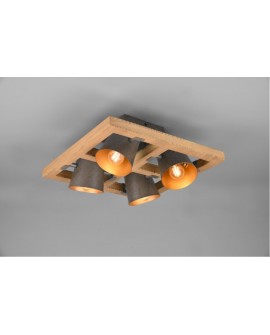 PLAFONNIER 4L BELL TRIO