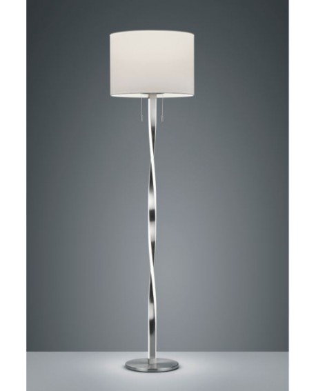 LAMPADAIRE LED NANDOR NICKEL MAT TRIO