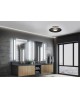 PLAFONNIER/APPLIQUE LED ASCARI GRAND MODELE NOIR MAT TRIO