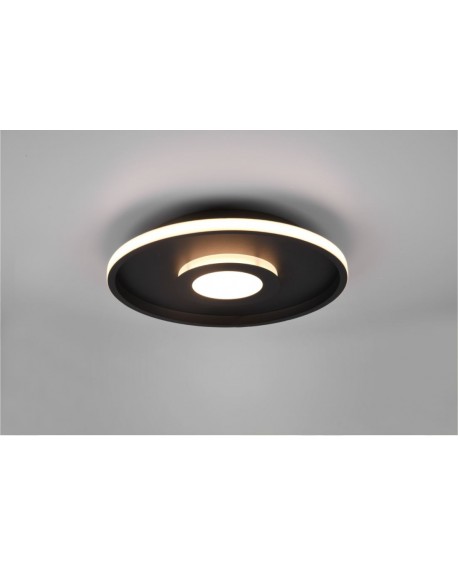 PLAFONNIER/APPLIQUE LED ASCARI GRAND MODELE NOIR MAT TRIO