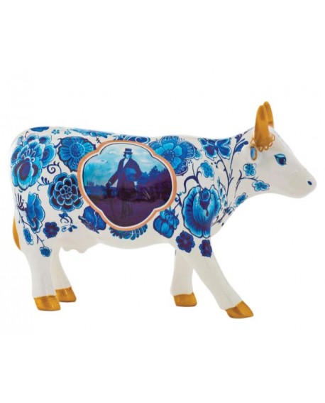 VACHE BLUE COW BONE CHINA MEDIUM COWPARADE