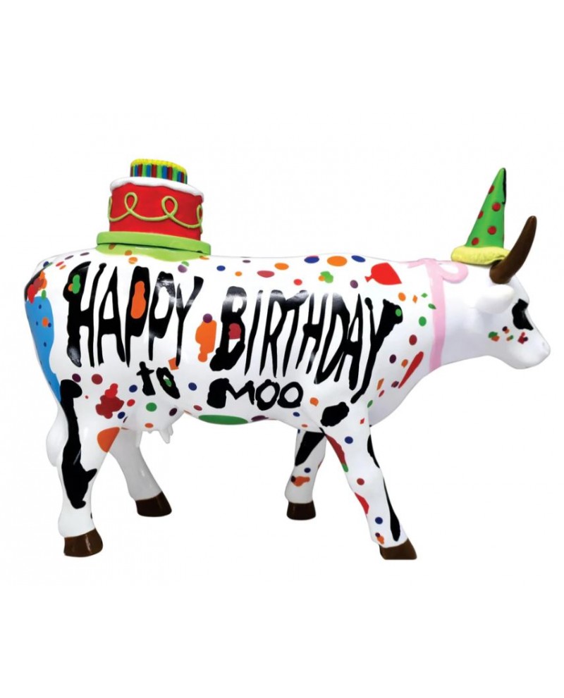 VACHE HAPPY BIRTHDAY TO MOO ! LARGE COWPARADE