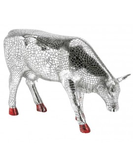 VACHE MIRA MOO SILVER LARGE COWPARADE