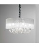 SUSPENSION/LUSTRE SWAN SP6 BLANC IDEAL LUX