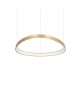 SUSPENSION GEMINI SP D61 LAITON BROSSE IDEAL LUX