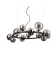 SUSPENSION PERLAGE SP14 NOIR IDEAL LUX