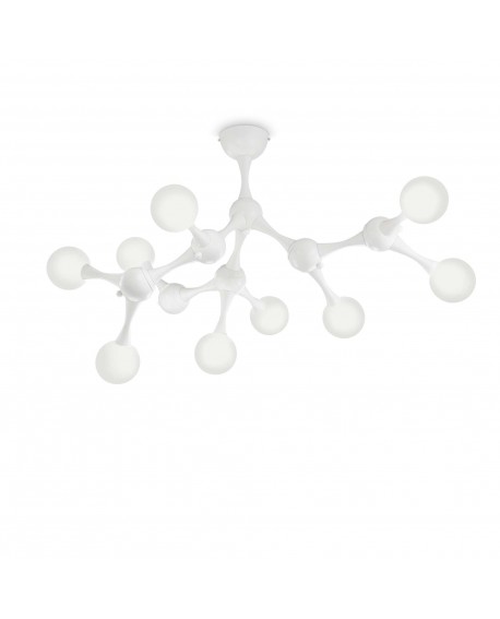 PLAFONNIER NODINO PL9 BLANC MAT IDEAL LUX