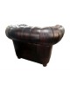 FAUTEUIL CUIR CHESTERFIELD "QUEEN ANN" RENNAISSANCE