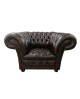 FAUTEUIL CUIR CHESTERFIELD "QUEEN ANN" RENNAISSANCE