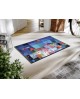 TAPIS COLOURFUL HOUSES WASH AND DRY BY KLEEN-TEX 50 x 75 CM