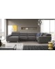 CANAPE D'ANGLE BRANDO TISSU GRIS GAMAMOBEL