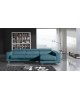 CANAPE D'ANGLE BRANDO TISSU BLEU GAMAMOBEL