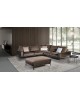 CANAPE D'ANGLE LOFT VELOURS MARRON GAMAMOBEL