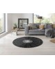 TAPIS CASCARA BLACK WASH AND DRY BY KLEEN-TEX 145 x 145 CM