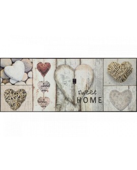 TAPIS VINTAGE HEARTS WASH AND DRY BY KLEEN-TEX