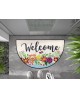 TAPIS ROUND WELCOME BLOOMING WASH AND DRY BY KLEEN-TEX 50 x 75 CM