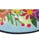 TAPIS ROUND WELCOME BLOOMING WASH AND DRY BY KLEEN-TEX 50 x 75 CM