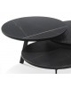 TABLE DE SALON DISKO JADE NOIR/OR GALEA