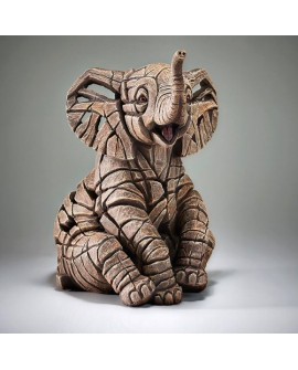 ELEPHANT CALF BY EDGE SCULPTURE